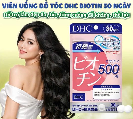 (Nhật) Viên Uống DHC Biotin Hỗ Trợ Mọc Tóc Giảm Rụng Tóc