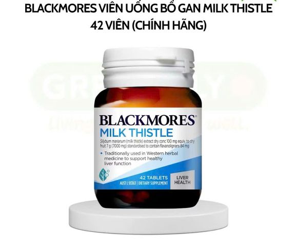 (Úc) Viên Uống Hỗ Trợ Thải Độc Gan Bổ Gan Blackmores Milk Thistle Chiết Xuất Kế Sữa