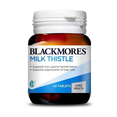 (Úc) Viên Uống Hỗ Trợ Thải Độc Gan Bổ Gan Blackmores Milk Thistle Chiết Xuất Kế Sữa
