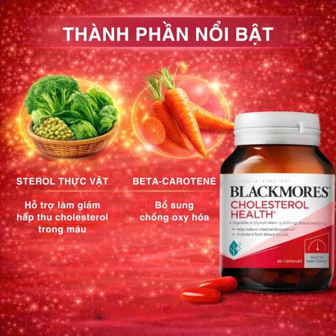 Viên Uống Hỗ Trợ Giảm Cholesterol Blackmores Cholesterol Health 60 Viên Của ÚC