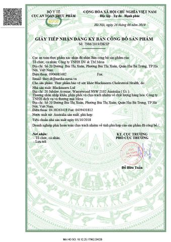 Viên Uống Hỗ Trợ Giảm Cholesterol Blackmores Cholesterol Health 60 Viên Của ÚC