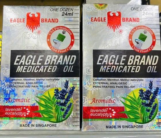 Dầu Gió Eagle Brand Green Oil Con Ó 24ml Hương Mát Dịu