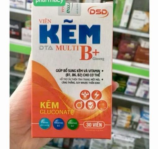 Combo 2 hộp kẽm DSD - DTA MULTIB GINGSENG tổng 60 viên dùng được 2 tháng