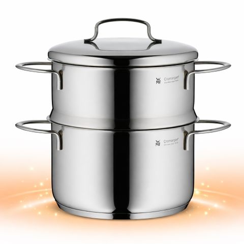 Nồi hấp inox WMF Mini 16cm kèm nắp, Cromargan 18/10, đáy TransTherm dùng mọi loại bếp, hấp rau củ