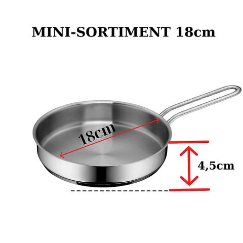Chảo chiên inox WMF Mini 18cm Cromargan 18/10, đáy TransTherm dùng bếp từ, chảo chiên trứng