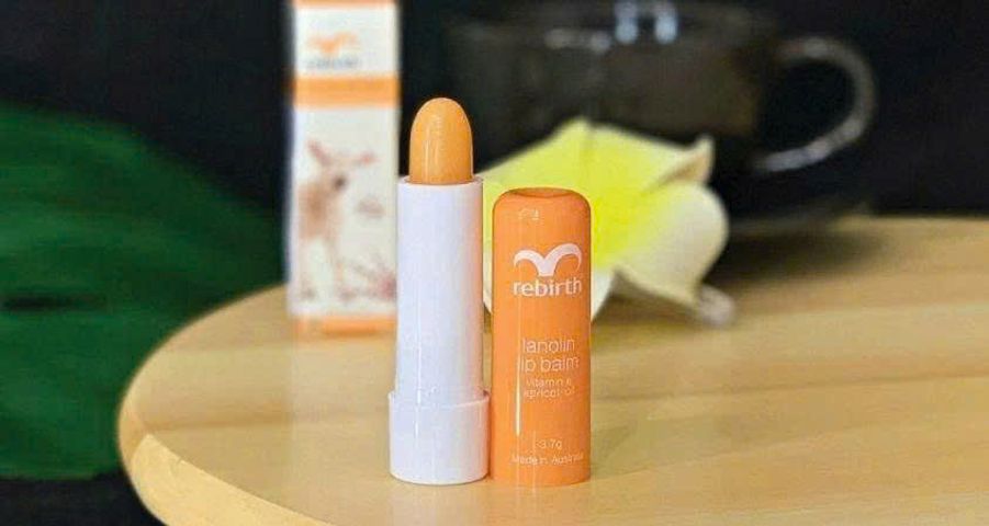 Son Dưỡng Môi Rebirth Nhau Thai Cừu 3.7g - Mềm Môi, Mướt Môi với Vitamin E và Chiết Xuất Mơ - Sản Phẩm Chăm Sóc Môi Cao Cấp