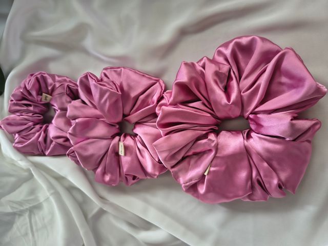 Scrunchie hồng sen