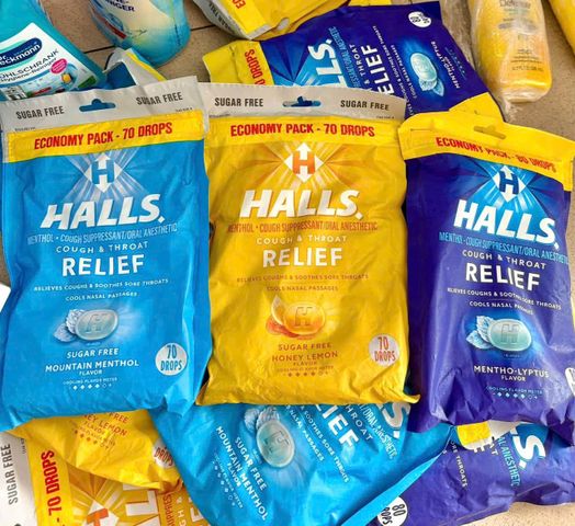 Kẹo Halls Honey Lemon 70 Viên – Giảm ho, Thơm mát