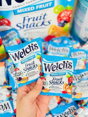 Set Kẹo Dẻo Trái Cây Welch's Fruit Snacks 15 Gói - Ngọt Ngào Tốt Cho Sức Khỏe, Snack Lành Mạnh Cho Mọi Lứa Tuổi