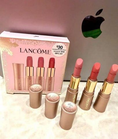 Set Son Mini Lancôme 3 Cây - Bộ Son Sang Trọng Dành Cho Phụ Nữ Yêu Thích Làm Đẹp