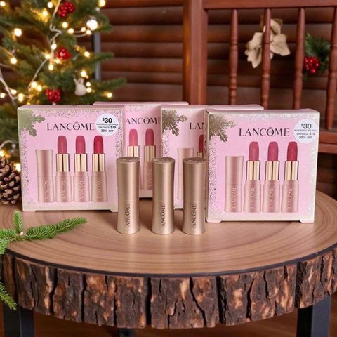Set Son Mini Lancôme 3 Cây - Bộ Son Sang Trọng Dành Cho Phụ Nữ Yêu Thích Làm Đẹp