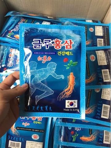 Cao Dán Hồng Sâm Korean Glu Red Ginseng – Giảm căng thẳng, thư giãn cơ thể, sản phẩm tự nhiên chăm sóc sức khỏe