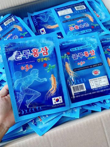 Cao Dán Hồng Sâm Korean Glu Red Ginseng – Giảm căng thẳng, thư giãn cơ thể, sản phẩm tự nhiên chăm sóc sức khỏe
