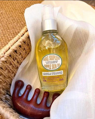 Dầu Dưỡng Amande Supple Skin Oil 100ml - Dưỡng Ẩm Da Hương Dịu Nhẹ Từ L’Occitane
