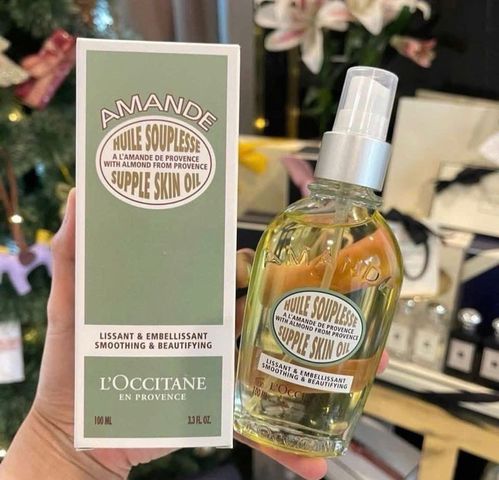 Dầu Dưỡng Amande Supple Skin Oil 100ml - Dưỡng Ẩm Da Hương Dịu Nhẹ Từ L’Occitane