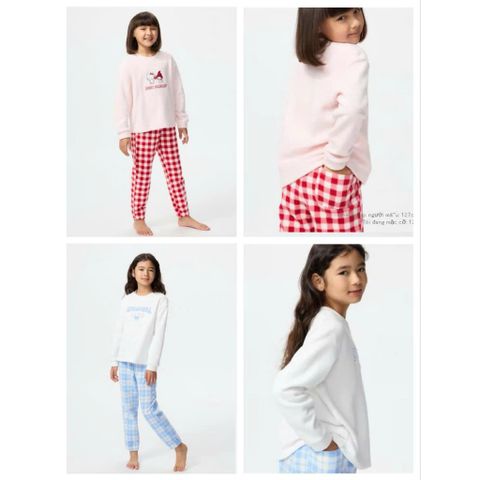 Bộ nỉ kid dành cho bé gái Uni