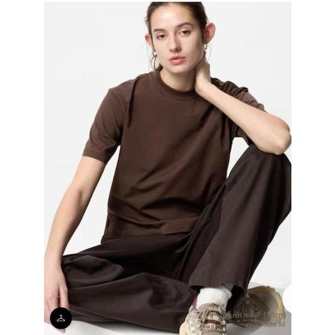 Áo cotton chất làm mát Airism UNI AUTHENTIC 465755 633997