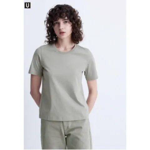 Áo phông U cổ tròn cotton Supima Uni Japan