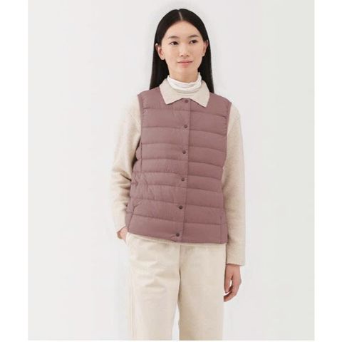 Áo Gile Lông Vũ Nữ cổ tròn  MUJI