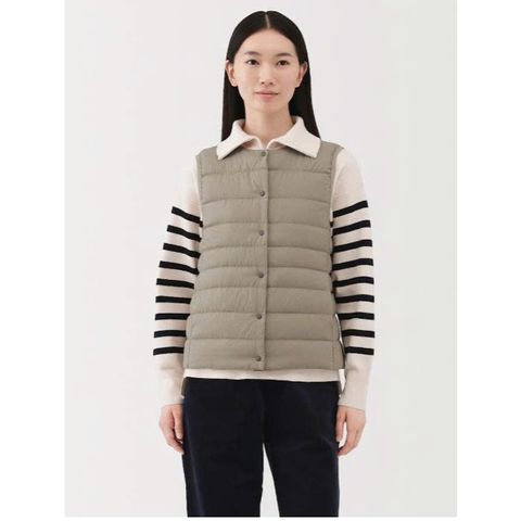Áo Gile Lông Vũ Nữ cổ tròn  MUJI