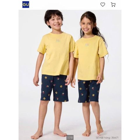 Bộ mặc nhà kid Gu Japan 634022