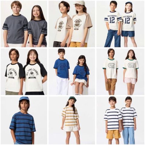 Áo cotton chất làm mát kids Uni Japan 634025