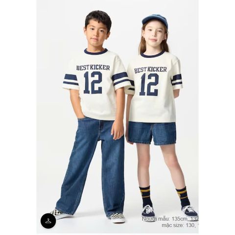 Áo cotton chất làm mát kids Uni Japan 634025