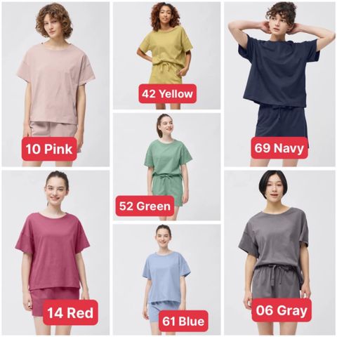 Bộ đồ cotton nữ GU 348900 634042