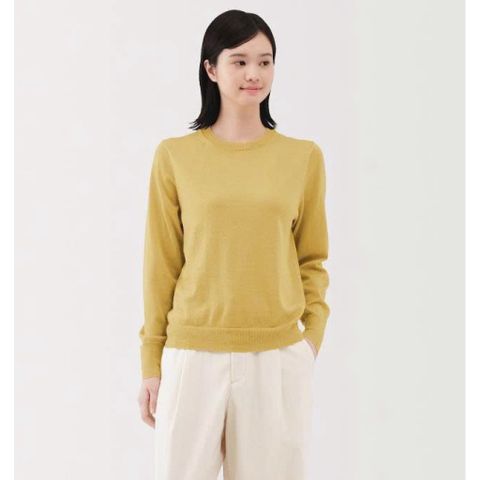 Áo len cổ tròn nữ Muji