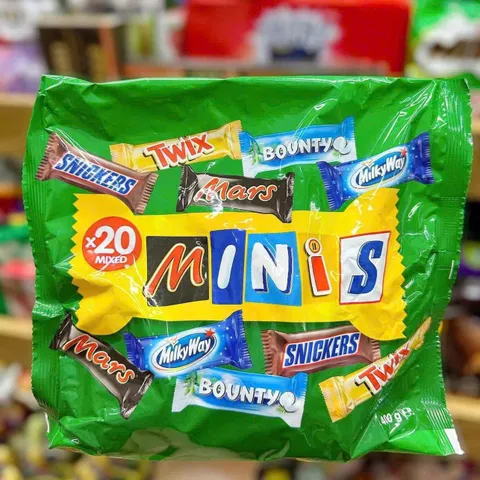 Kẹo Socola Mixed Minis 400g - Hỗn Hợp Socola Nguyên Liệu Đa Dạng, Thích Hợp Để Đã Ngày và Tiệc Tùng