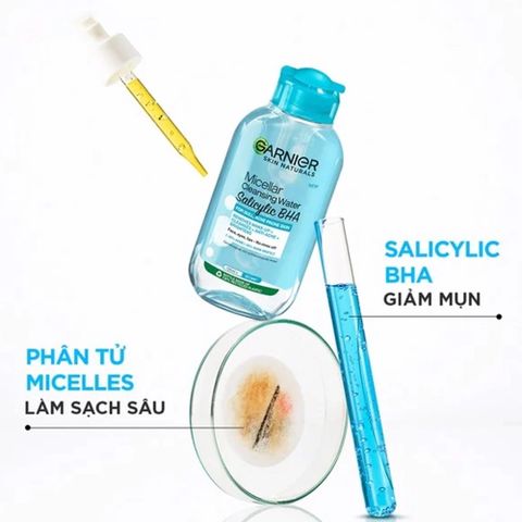 Nước Tẩy Trang Garnier Dành Cho Da Dầu Và Mụn 50ml