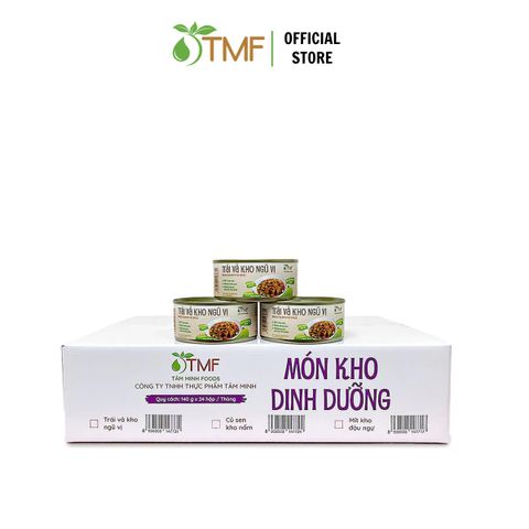 Thùng Trái Vả Kho Ngũ Vị Dinh Dưỡng Tâm Minh Foods - Thực Phẩm Hữu Cơ Lành Mạnh, Tiện Lợi Cho Bữa Cơm Gia Đình
