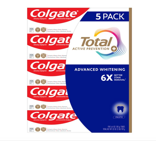 Kem đánh răng làm trắng Colgate Total Advanced Whitening 181g x 5 tuýp