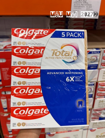 Kem đánh răng làm trắng Colgate Total Advanced Whitening 181g x 5 tuýp