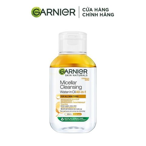Dầu Tẩy Trang Garnier Làm Sạch Sâu Active Biphase Micellar Cleansing 50ml