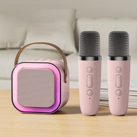 Bộ Loa Kèm 2 Mic Bluetooth Mini Nghe Nhạc Hát Karaoke Không Rè Âm Thanh Đỉnh Cao Thiết Kế Nhỏ Gọn