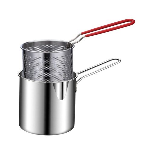 Bộ Nồi Chiên Nhúng Ngập Dầu Inox 304 Có Giá Lọc Tiết Kiệm 