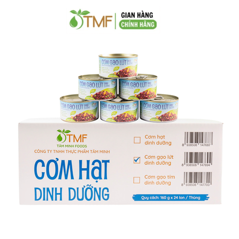 Thùng cơm gạo lứt dinh dưỡng ăn liền TÂM MINH FOODS