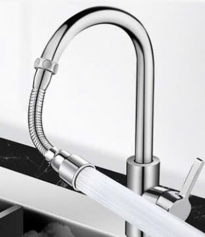 Vòi Nước Thép Không Gỉ 720 Độ Bẻ Cong - Ống Nối Dài Linh Hoạt Cho Nhà Bếp - Giải Pháp Rửa Chén Tiện Lợi