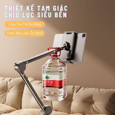 Giá đỡ điện thoại máy tính bảng dạng treo, hợp kim carbon chắc chắn, điều chỉnh xoay 360 độ
