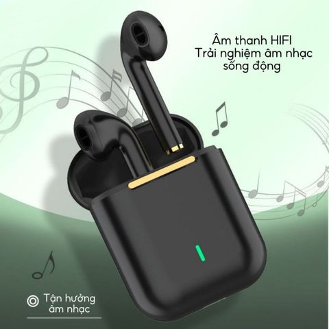 Tai nghe Bluetooth J18 TWS tích hợp đàm thoại, âm thanh HiFi, thao tác chạm