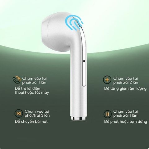 Tai nghe Bluetooth J18 TWS tích hợp đàm thoại, âm thanh HiFi, thao tác chạm