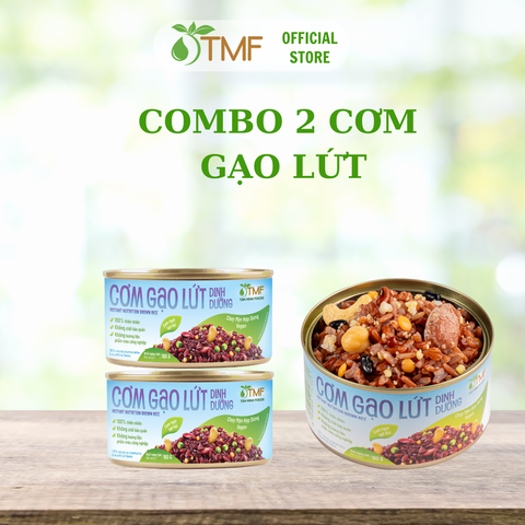 Combo 2 lon Cơm gạo lứt dinh dưỡng ăn liền 160g TÂM MINH FOODS