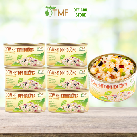 Combo 6 lon Cơm hạt dinh dưỡng ăn liền 160g TÂM MINH FOODS