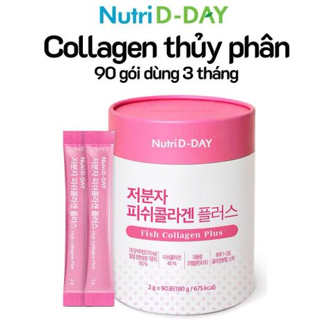 (Hàn Quốc) Collagen thủy phân trọng lượng thấp 500Da 90 gói Nutri D-DAY