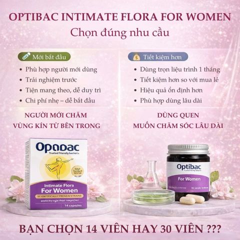 Viên Uống Men Vi Sinh Optibac For Women 30 Viên– Cân Bằng Vi Khuẩn Hỗ Trợ Vùng Kín