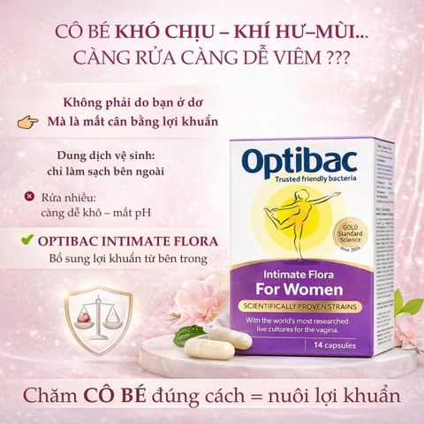 Viên Uống Men Vi Sinh Optibac For Women 30 Viên– Cân Bằng Vi Khuẩn Hỗ Trợ Vùng Kín