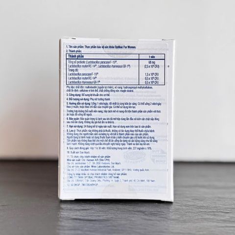 Viên Uống Men Vi Sinh Optibac For Women 30 Viên– Cân Bằng Vi Khuẩn Hỗ Trợ Vùng Kín