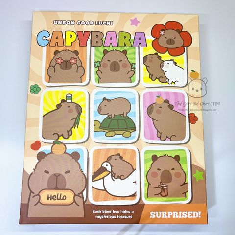 Hộp mù blindbox móc khóa Capybara, Kuromi, đồ chơi sưu tầm nhân vật dễ thương bất ngờ cho bé