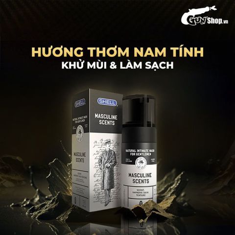 (Fullbox) Dung dịch vệ sinh nam Shell Masculine Scents - 100ml Chính hãng